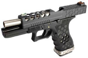 AW CUSTOM GLOCK 17 HEX-CUT BLACK BLOWBACK AIRSOFT TABANCA