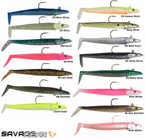 Savage gear Sandeel 12.5 cm 23 gr 2+1 Adet Suni Yem Baby Mack