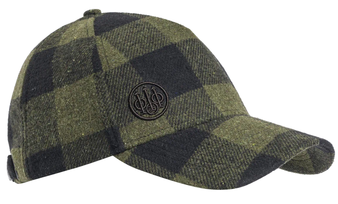BERETTA LODGE CHECKERED GREEN MOSS ŞAPKA
