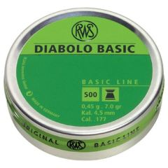 RWS DIABOLO BASIC 0,45 GRAM 4,5 MM SAÇMA 500 ADET