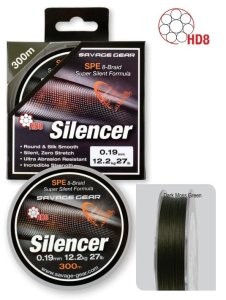 Savage gear HD8 Silencer Braid 120 mt Green Örgü İp 0,09 mm