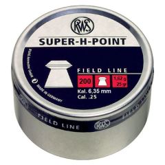 RWS SUPER H-POINT 25 GRAIN 6,35 MM SAÇMA / 200 ADET