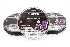 FLADEN MAXXIMUS 8X SİYAH 150 MT ÖRGÜ MİSİNA 0.35 MM