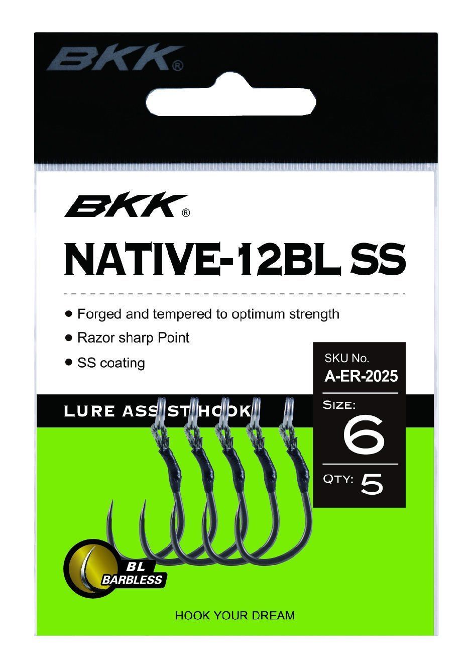 BKK Native-12BL SS İğne 6 5 Pcs