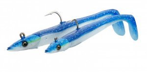 Savage Gear Sandeel V2 12 cm 22 gr 2+1 Blue Pearl Silver