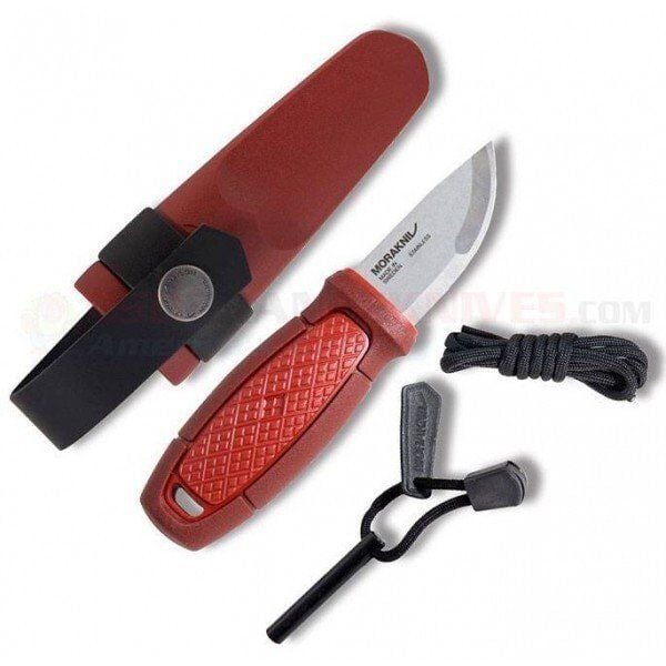 Morakniv Eldris Kırmızı Bıçak (Ateş Başlatıcı Bulunan Kit ile)