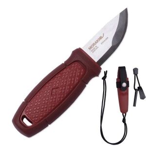 Morakniv Eldris Kırmızı Bıçak (Ateş Başlatıcı Bulunan Kit ile)