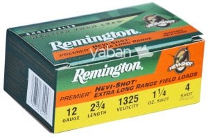 REMINGTON (USA) HEVI SHOT EXTRA LONG RANGE 35 GR. AV FİŞEĞİ - 12 CAL.