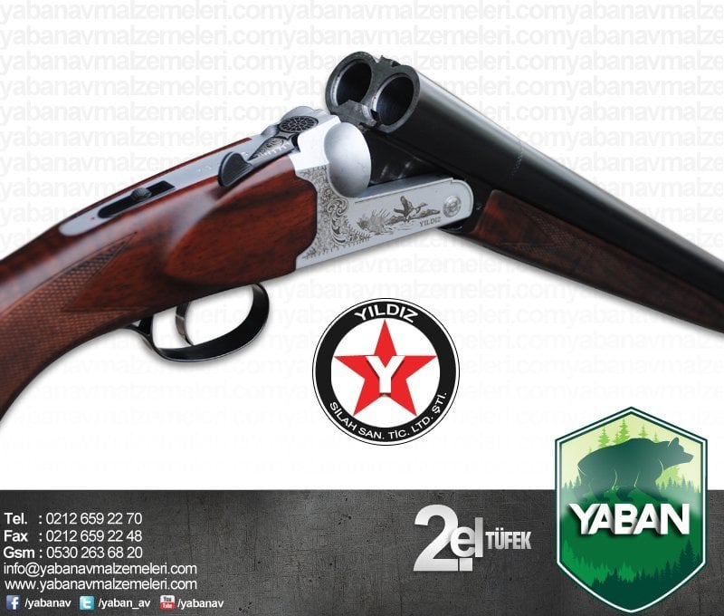 YILDIZ ELEGANT A3 TE ÇİFTE AV TÜFEĞİ / 2.EL