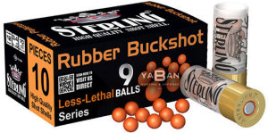 STERLING RUBBER KAUÇUK SAVUNMA 9 PELLETS BUCKSHOT - 12 CAL.