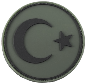 SİLİKON 3D AY YILDIZ PATCH