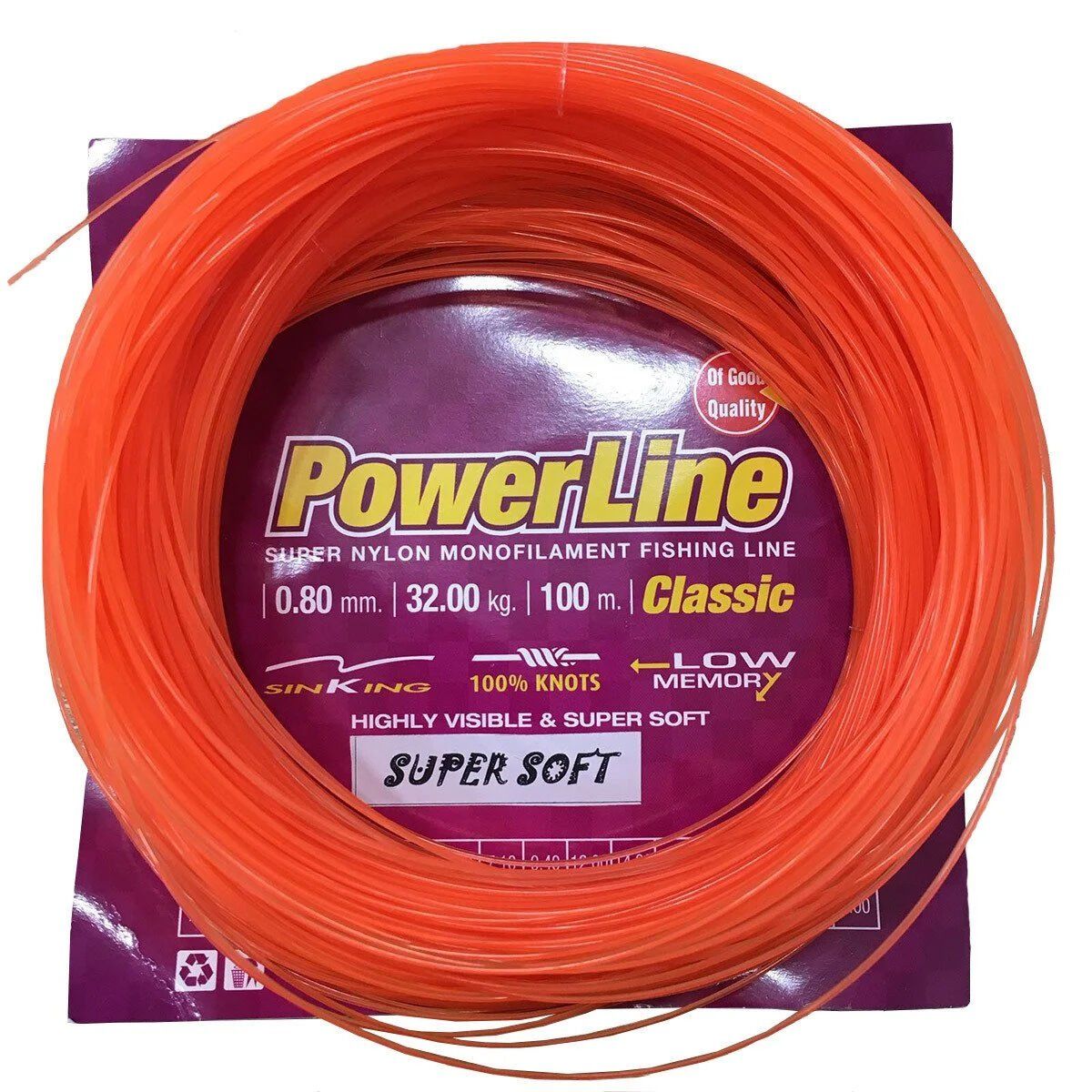 Powerline Soft Turuncu 100m Poşet Misina 0,60 mm