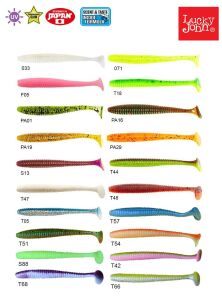 Lucky John S-Shad Tail 3.8'' 9.65 cm Silikon Yem S88