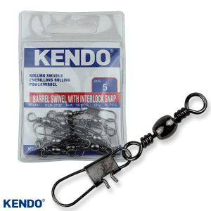 Kendo Rolling Swivel Safety Snap Snap 10 Adet (Kilitli Klips) 22