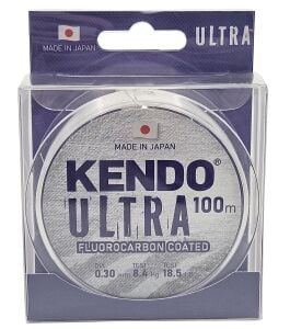 Kendo Ultra Fluorocarbon Coated 100m White Misina 0.10mm