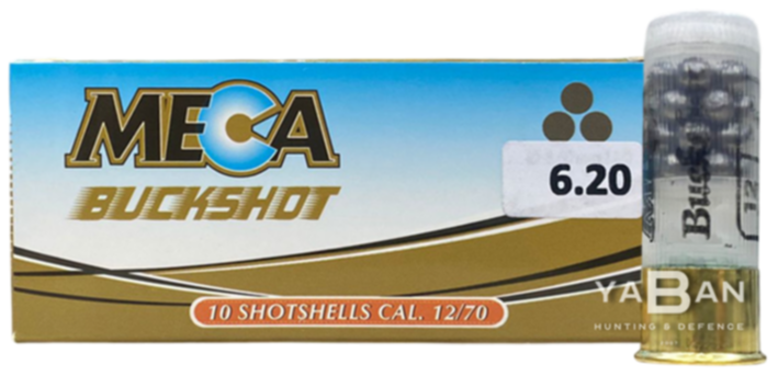MECA BUCKSHOT 7/0 27 PELLETS - 12 CAL.