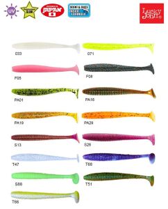 Lucky John S-Shad Tail 2.8'' 7.11 cm Silikon Yem T68