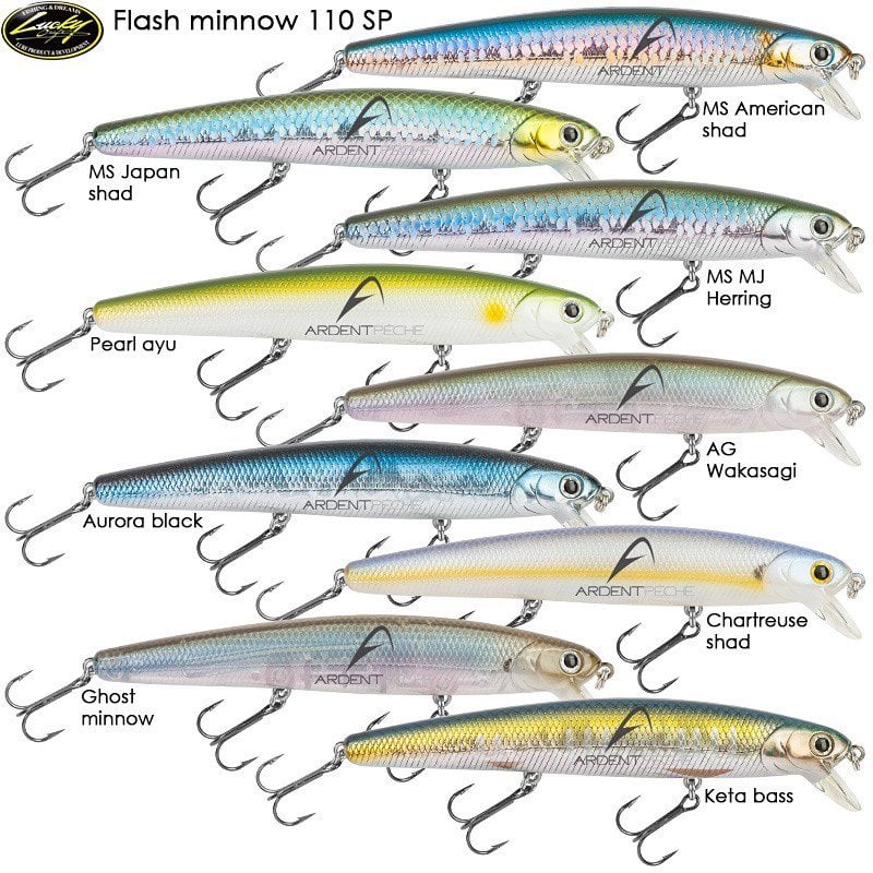 LUCKY CRAFT FLASH MINNOW 110 SP 11 CM 16,5 GR SAHTE BALIK