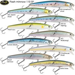 LUCKY CRAFT FLASH MINNOW 110 SP 11 CM 16,5 GR SAHTE BALIK