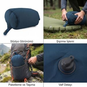 PINGUIN AIR BAG MAVİ ŞİŞME YASTIK