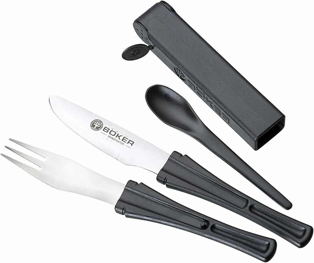 BÖKER MANUFAKTUR KAMP (BIÇAK-ÇATAL-KAŞIK) SETİ