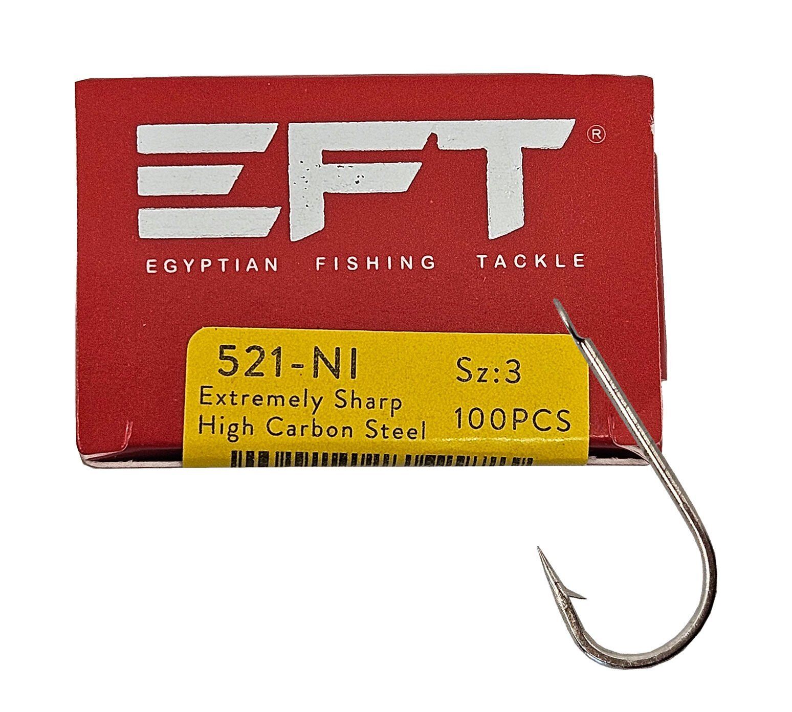 EFT 521 Kısa pala düz çelik  İğne 100 Adet 1