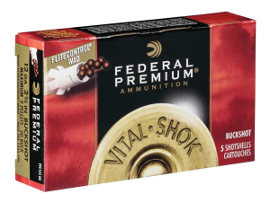 FEDERAL VITAL-SHOK WITH FLITECONTROL 9 PELLETS BUCKSHOT - 12 CAL.