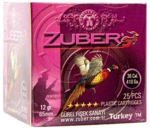 ZUBER 12 GR. AV FİŞEĞİ (SAÇMA) - 36 CAL.