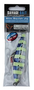 Savage gear Squısh Jig 11,5cm 130g Suni Yem Blue Pink Zebra