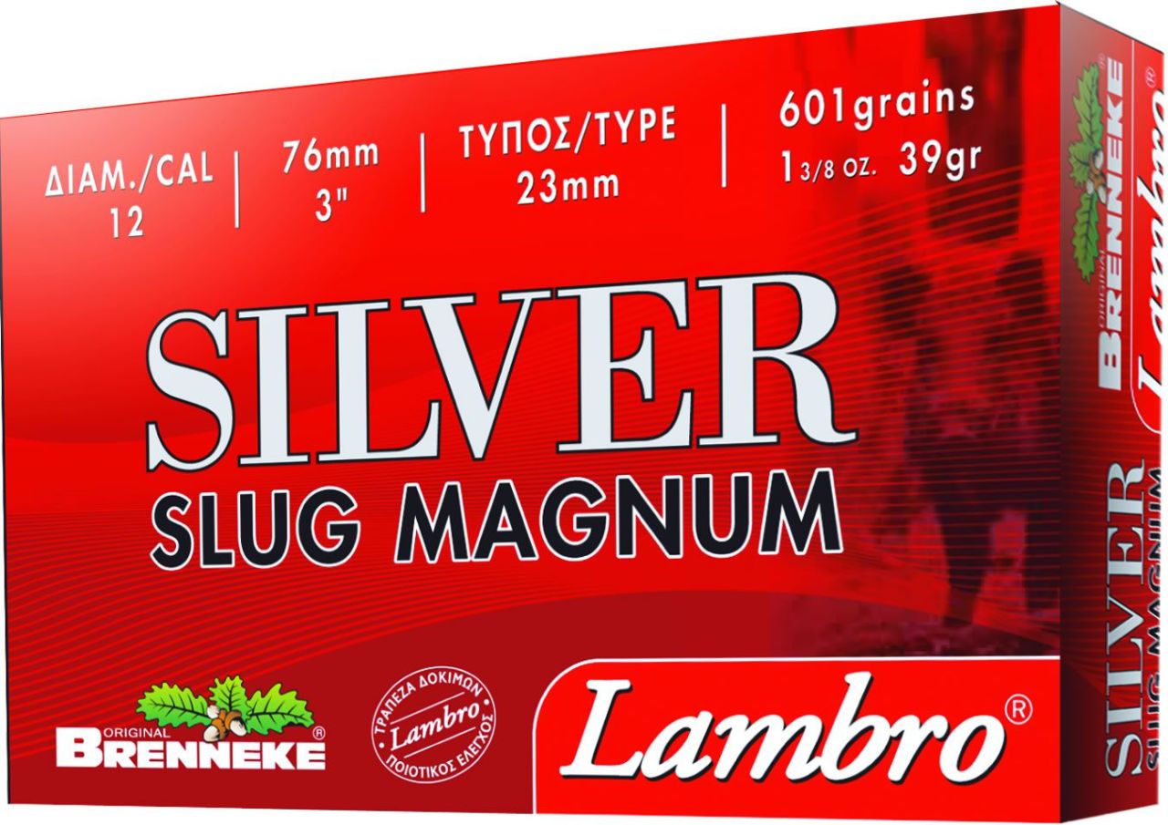 LAMBRO SILVER SLUG MAGNUM BRENNEKE 39 GR. TEK KURŞUN - 12 CAL.