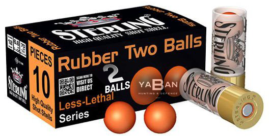 STERLING RUBBER KAUÇUK SAVUNMA 2'Lİ TWO BALLS - 12 CAL.