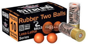 STERLING RUBBER KAUÇUK SAVUNMA 2'Lİ TWO BALLS - 12 CAL.