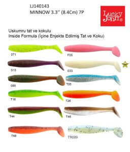 Lucky John Minnow 3.3'' 8.38 cm Silikon Yem TR009