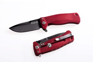 Lionsteel SR22 Aluminium Red Black Blade Çakı