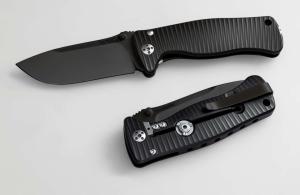 Lionsteel SR2 Aluminium Black handle black blade Çakı
