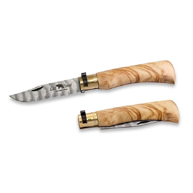 OLD BEAR 23 CM DAMASCUS ZEYTIN SAP 9'' XL ÇAKI