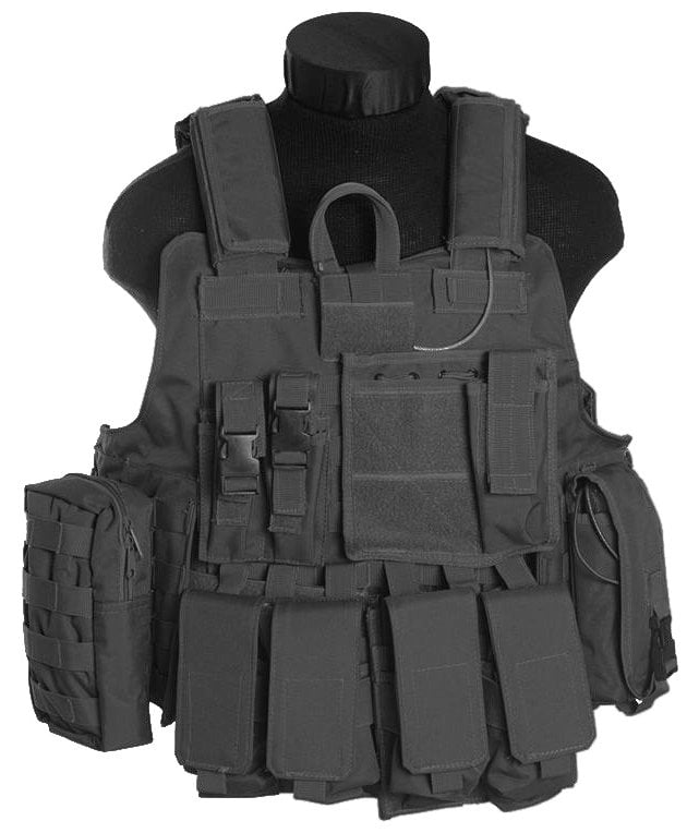 MIL-TEC STURM VEST SİYAH HÜCUM YELEĞİ