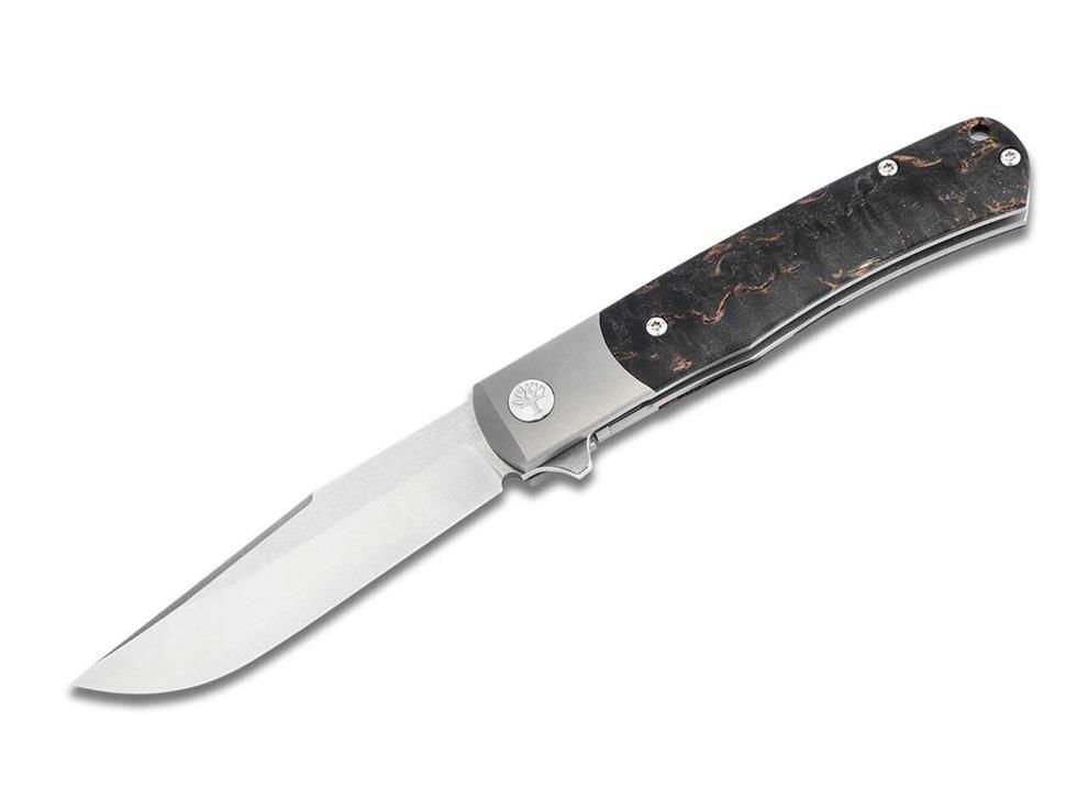 Böker Manufaktur TRPPR Curly Birch Wood Çakı