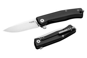 Lionsteel MT01A BS Myto Stone Washed M390 Blade, Black Aluminum Handle Çakı