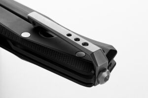 Lionsteel MT01A BS Myto Stone Washed M390 Blade, Black Aluminum Handle Çakı