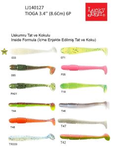 Lucky John Tioga 3.4'' 8.64 cm Silikon Yem T42