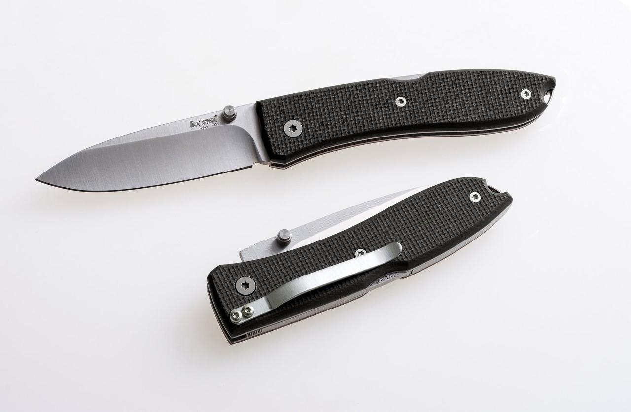 Lionsteel Big Opera with clip Black G10 Çakı