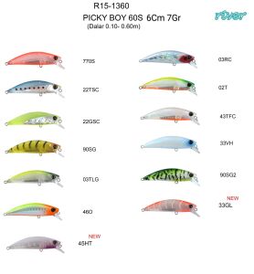 River Picky Boy 60S 6Cm 7G Maket Balık 33GL