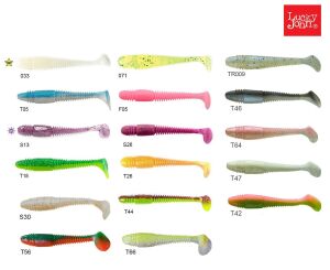 Lucky John Tioga Fat 3.9'' 9.91 cm 5P Silikon Yem T56