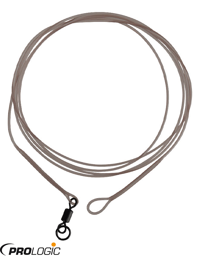 Prologıc LM Mirage Loop Leader 100 cm 35 Lbs W/Ring Swivel 2 Adet 45 Lbs