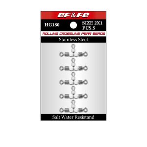 Effe Fırdöndü Rolling Swivel Crossline Pear Beads