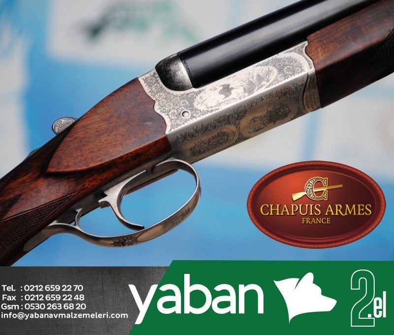 CHAPUIS ARMES ÇULLUK GRAVÜRLÜ ÇİFTE AV TÜFEĞİ / 2.EL
